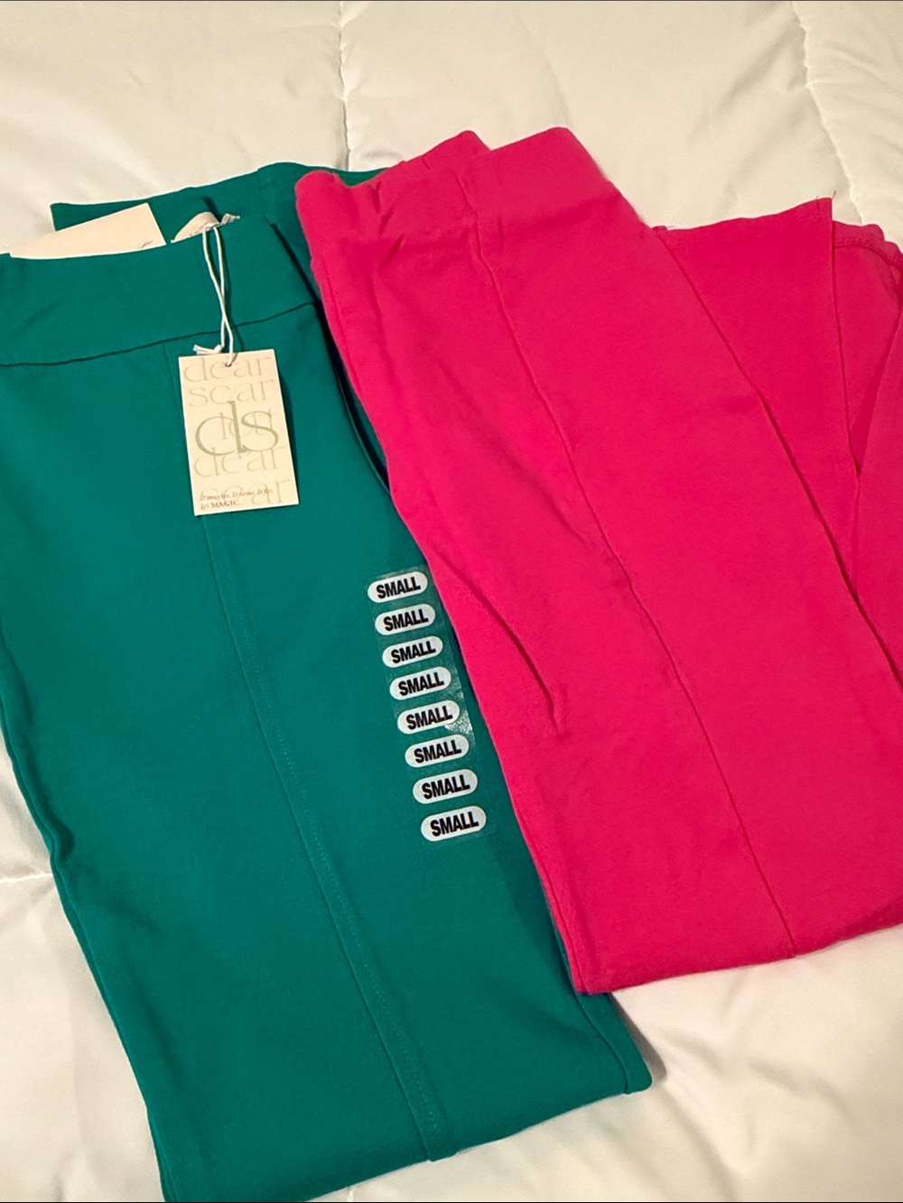 Dear scarlet magic stretch bundle pink and green pants small